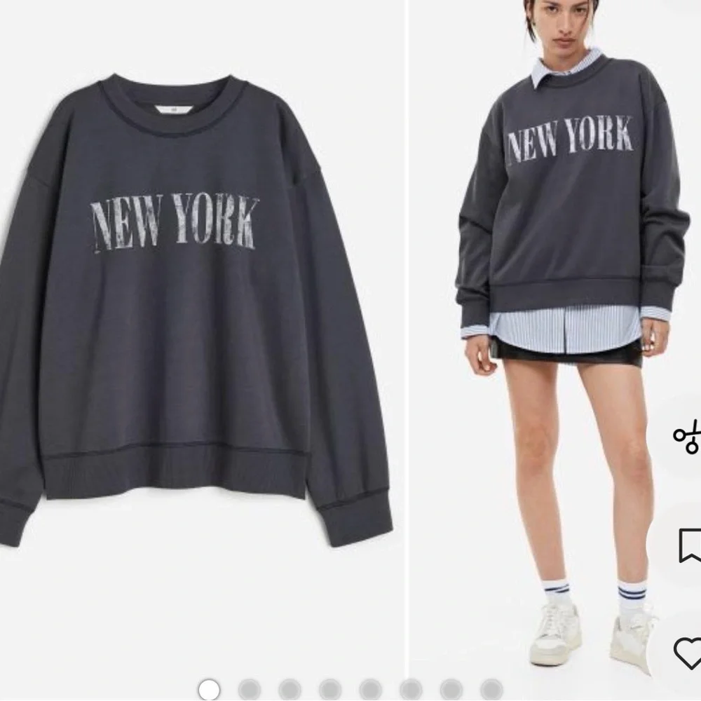 H&M Charcoal New York Sweatshirt - Picture 2 of 5